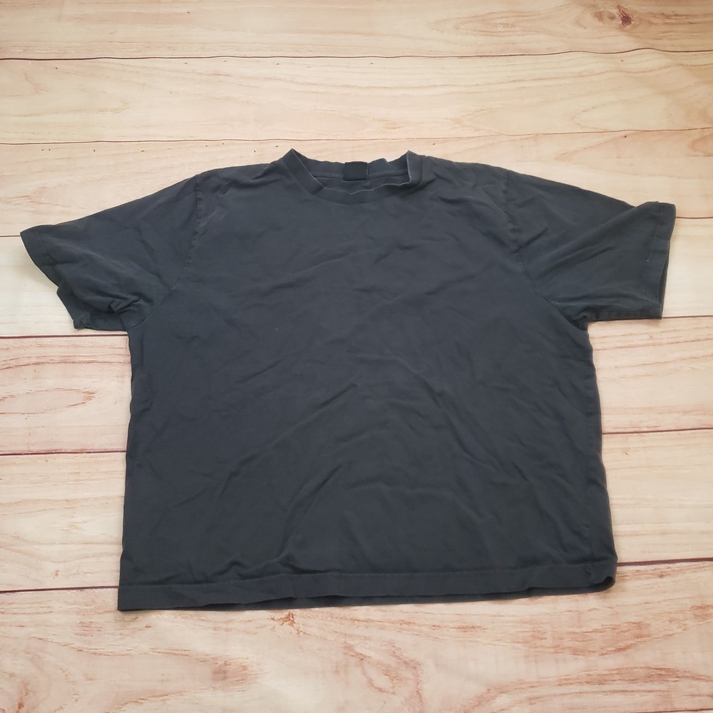 Cotton On Shirt Womens 2XL Black Box Fit Short‎ Sleeve Crew Neck Cotton Tee